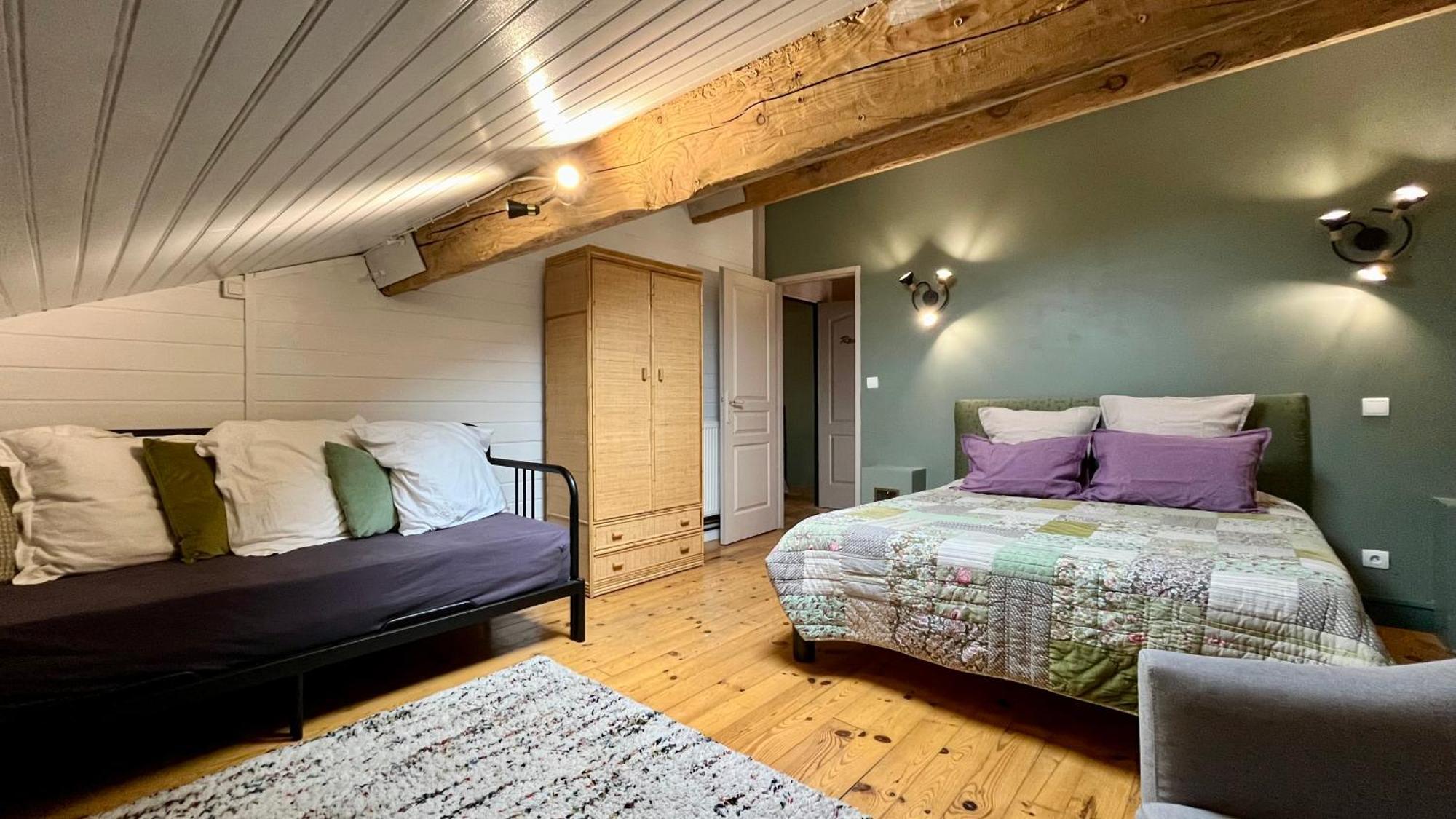Aux Belles Vacances - Adults Only Caux-et-Sauzens Zimmer foto