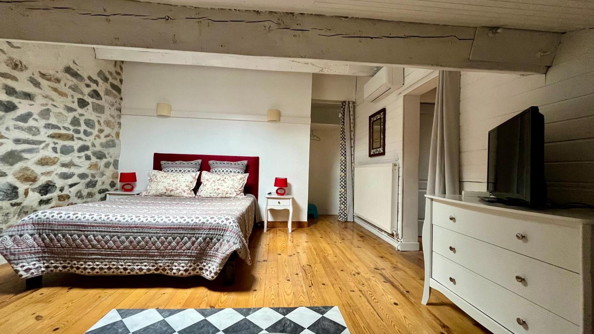 Aux Belles Vacances - Adults Only Caux-et-Sauzens Zimmer foto